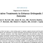 regen treatments to enhance ortho surgical outcome 1 1