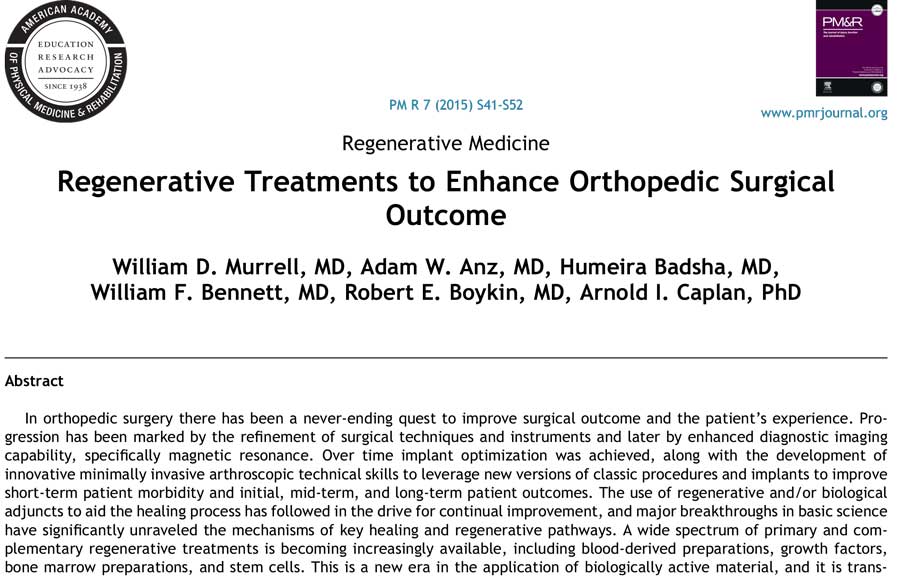 regen treatments to enhance ortho surgical outcome 1 1